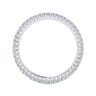Eternity Band Wedding Ring in 14k White Gold with Round Natural Diamond at Gabriel & Co.