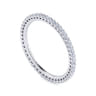 Eternity Band Wedding Ring in 14k White Gold with Round Natural Diamond at Gabriel & Co.