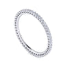 Eternity Band Wedding Ring in 14k White Gold with Round Natural Diamond at Gabriel & Co.