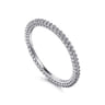 Eternity Band Wedding Ring in 14k White Gold with Round Natural Diamond at Gabriel & Co.
