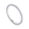 Eternity Band Wedding Ring in 14k White Gold with Round Natural Diamond at Gabriel & Co.