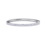 Eternity Band Wedding Ring in 14k White Gold with Round Natural Diamond at Gabriel & Co.