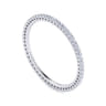 Eternity Band Wedding Ring in 14k White Gold with Round Natural Diamond at Gabriel & Co.