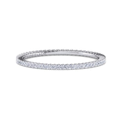 Basque - 14K White Gold Shared Prong Diamond Eternity Band