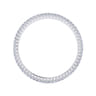 Eternity Band Wedding Ring in 14k White Gold with Round Natural Diamond at Gabriel & Co.