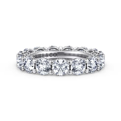14K White Gold Shared Prong Diamond Eternity Band