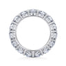 Eternity Band Wedding Ring in 14k White Gold with Round Natural Diamond at Gabriel & Co.