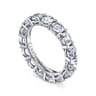 Eternity Band Wedding Ring in 14k White Gold with Round Natural Diamond at Gabriel & Co.