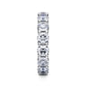 Eternity Band Wedding Ring in 14k White Gold with Round Natural Diamond at Gabriel & Co.