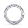 Eternity Band Wedding Ring in 14k White Gold with Round Natural Diamond at Gabriel & Co.