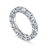 Eternity Band Wedding Ring in 14k White Gold with Round Natural Diamond at Gabriel & Co.