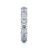 Eternity Band Wedding Ring in 14k White Gold with Round Natural Diamond at Gabriel & Co.