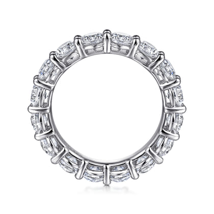 Basque - 14K White Gold Shared Prong Diamond Eternity Band