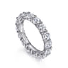 Eternity Band Wedding Ring in 14k White Gold with Round Natural Diamond at Gabriel & Co.