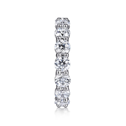 Basque - 14K White Gold Shared Prong Diamond Eternity Band