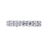 Eternity Band Wedding Ring in 14k White Gold with Round Natural Diamond at Gabriel & Co.