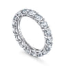 Eternity Band Wedding Ring in 14k White Gold with Round Natural Diamond at Gabriel & Co.