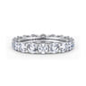 Eternity Band Wedding Ring in 14k White Gold with Round Natural Diamond at Gabriel & Co.