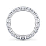 Eternity Band Wedding Ring in 14k White Gold with Round Natural Diamond at Gabriel & Co.