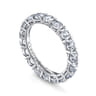 Eternity Band Wedding Ring in 14k White Gold with Round Natural Diamond at Gabriel & Co.