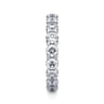 Eternity Band Wedding Ring in 14k White Gold with Round Natural Diamond at Gabriel & Co.