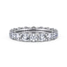 Eternity Band Wedding Ring in 14k White Gold with Round Natural Diamond at Gabriel & Co.
