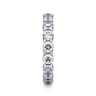 Eternity Band Wedding Ring in 14k White Gold with Round Natural Diamond at Gabriel & Co.