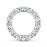 Eternity Band Wedding Ring in 14k White Gold with Round Natural Diamond at Gabriel & Co.