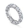 Eternity Band Wedding Ring in 14k White Gold with Round Natural Diamond at Gabriel & Co.