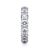 Eternity Band Wedding Ring in 14k White Gold with Round Natural Diamond at Gabriel & Co.