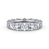 Eternity Band Wedding Ring in 14k White Gold with Round Natural Diamond at Gabriel & Co.
