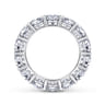 Eternity Band Wedding Ring in 14k White Gold with Round Natural Diamond at Gabriel & Co.