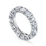 Eternity Band Wedding Ring in 14k White Gold with Round Natural Diamond at Gabriel & Co.