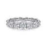 Eternity Band Wedding Ring in 14k White Gold with Round Natural Diamond at Gabriel & Co.