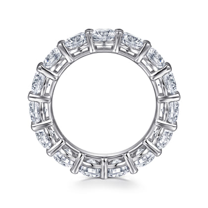 Basque - 14K White Gold Shared Prong Diamond Eternity Band