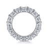 Eternity Band Wedding Ring in 14k White Gold with Round Natural Diamond at Gabriel & Co.