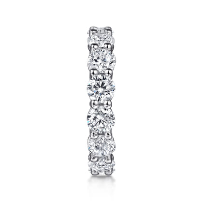Basque - 14K White Gold Shared Prong Diamond Eternity Band