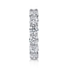 Eternity Band Wedding Ring in 14k White Gold with Round Natural Diamond at Gabriel & Co.