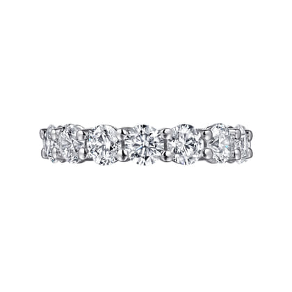 Basque - 14K White Gold Shared Prong Diamond Eternity Band