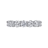 Eternity Band Wedding Ring in 14k White Gold with Round Natural Diamond at Gabriel & Co.