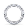 Eternity Band Wedding Ring in 14k White Gold with Round Natural Diamond at Gabriel & Co.