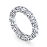 Eternity Band Wedding Ring in 14k White Gold with Round Natural Diamond at Gabriel & Co.