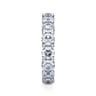 Eternity Band Wedding Ring in 14k White Gold with Round Natural Diamond at Gabriel & Co.