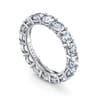 Eternity Band Wedding Ring in 14k White Gold with Round Natural Diamond at Gabriel & Co.