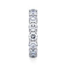 Eternity Band Wedding Ring in 14k White Gold with Round Natural Diamond at Gabriel & Co.