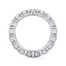 Eternity Band Wedding Ring in 14k White Gold with Round Natural Diamond at Gabriel & Co.