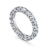 Eternity Band Wedding Ring in 14k White Gold with Round Natural Diamond at Gabriel & Co.