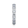 Eternity Band Wedding Ring in 14k White Gold with Round Natural Diamond at Gabriel & Co.