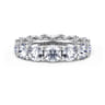 Eternity Band Wedding Ring in 14k White Gold with Round Natural Diamond at Gabriel & Co.