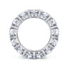 Eternity Band Wedding Ring in 14k White Gold with Round Natural Diamond at Gabriel & Co.